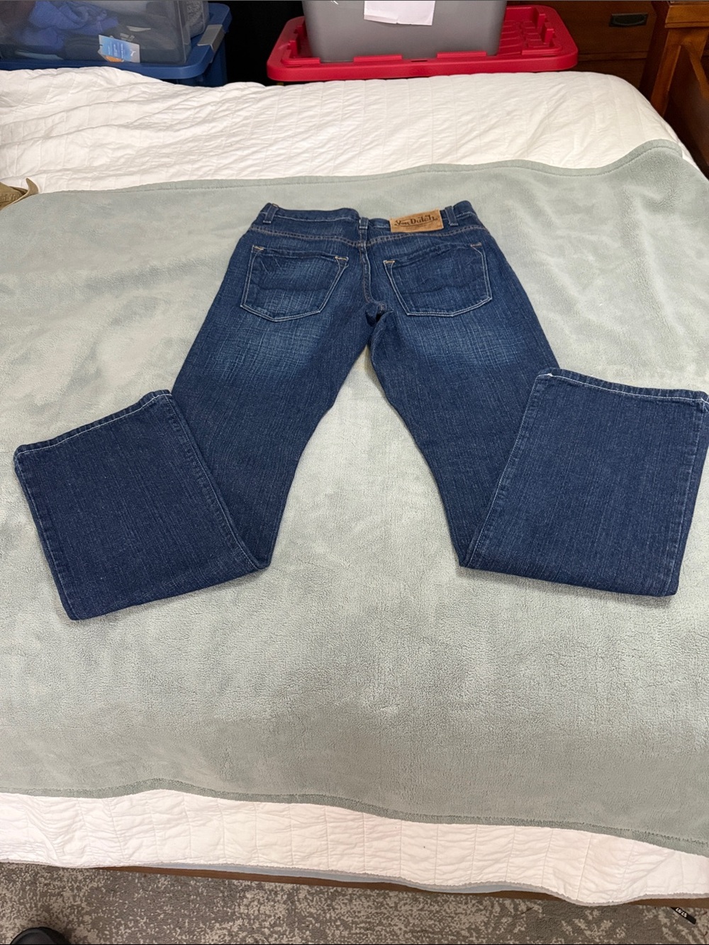 Von Dutch Dark Blue Straight-Leg Women’s Jeans